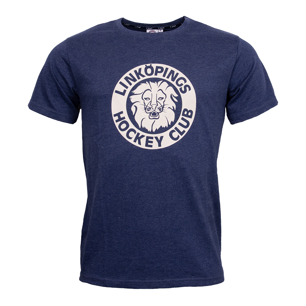 T-shirt Blåmelange retro